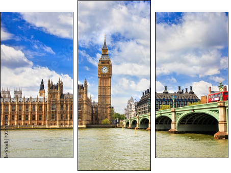 Big Ben – centralny Londyn w obiektywie
 - Obraz trzyczęściowy, Tryptyk