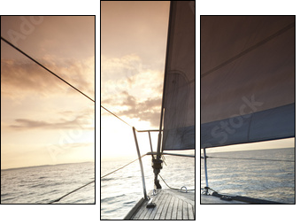 Jacht w słońcu
 - Obraz trzyczęściowy, Tryptyk