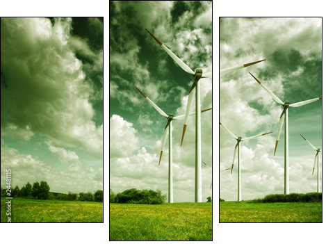 Energia z wiatru i chmur – turbiny
 - Obraz trzyczęściowy, Tryptyk