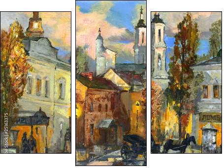 The old city of Vitebsk  - Obraz trzyczęściowy, Tryptyk