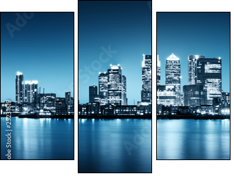 Canary Wharf – Londyn biznesowo
 - Obraz trzyczęściowy, Tryptyk