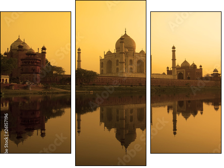 Tadż Mahal – świątynia miłości w blasku słońca
 - Obraz trzyczęściowy, Tryptyk