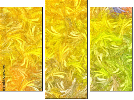 Abstract impressionism painting in Vincent Van Gogh style imitation. Art design background pattern for artistic creative printing production. Wall poster or canvas print template for interior decor. - Obraz trzyczęściowy, Tryptyk