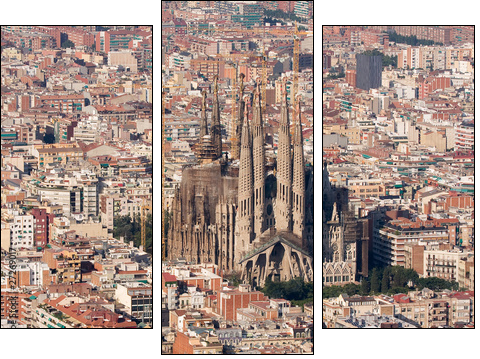 Barcelona – Panorama
 - Obraz trzyczęściowy, Tryptyk