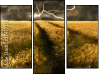 Burza nad złotym polu jęczmienia
 - Obraz trzyczęściowy, Tryptyk