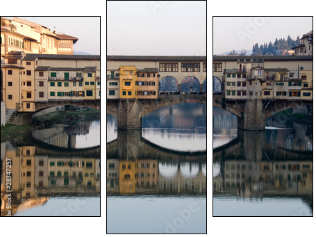Florencja – zabytkowy most Ponte Vecchio
 - Obraz trzyczęściowy, Tryptyk