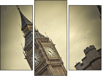 Sławny Big Ben
 - Obraz trzyczęściowy, Tryptyk