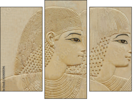 Egipt – starożytni z profilu
 - Obraz trzyczęściowy, Tryptyk