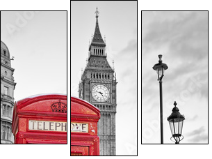 Londyn z Big Benem w tle
 - Obraz trzyczęściowy, Tryptyk