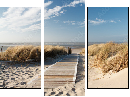 Północna plaża – w kolorze piasku
 - Obraz trzyczęściowy, Tryptyk