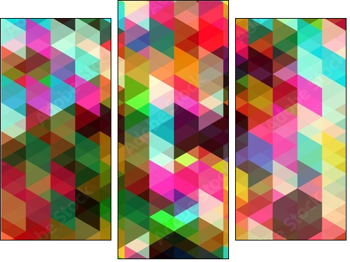 Kolorowe piksele
 - Obraz trzyczęściowy, Tryptyk