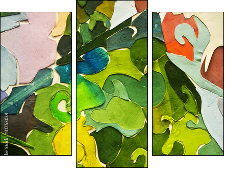 expressive abstract - Obraz trzyczęściowy, Tryptyk