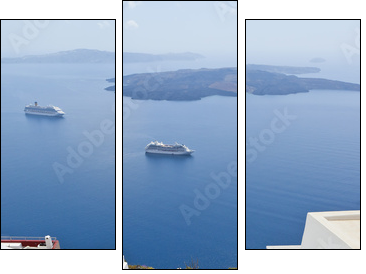 Biało – niebieskie Santorini
 - Obraz trzyczęściowy, Tryptyk