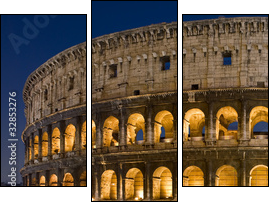 Koloseum o zmierzchu- Rzym
 - Obraz trzyczęściowy, Tryptyk
