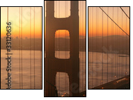 Golden Gate o świcie
 - Obraz trzyczęściowy, Tryptyk