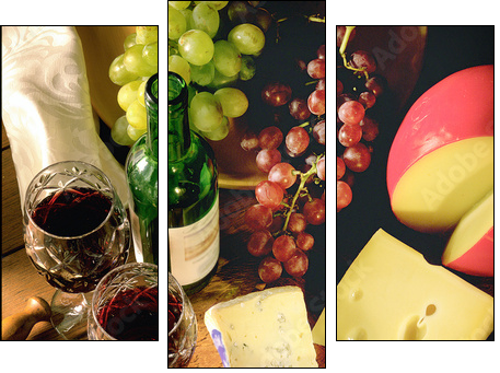 Ser i wino – francuski zestaw
 - Obraz trzyczęściowy, Tryptyk