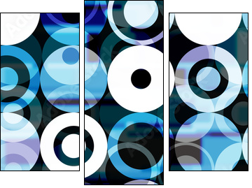 Koła i kółka – cykliczny błękit
 - Obraz trzyczęściowy, Tryptyk