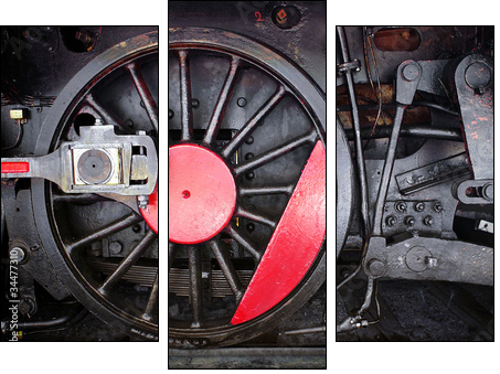 Koło lokomotywy – historia kolei jak malowana
 - Obraz trzyczęściowy, Tryptyk