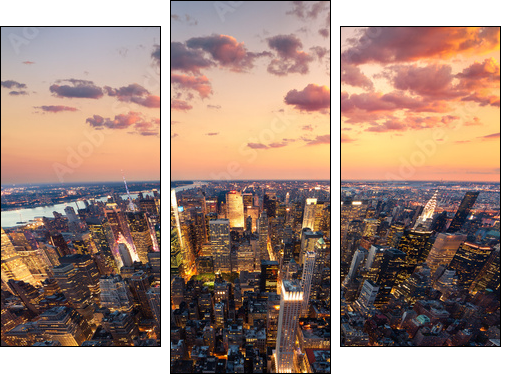 Nowy Jork pod gasnącym niebem
 - Obraz trzyczęściowy, Tryptyk