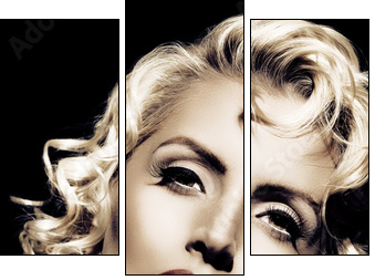 Portret z twarzą Marilyn Monroe
 - Obraz trzyczęściowy, Tryptyk