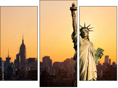 Statua Wolności – nowojorski symbol
 - Obraz trzyczęściowy, Tryptyk