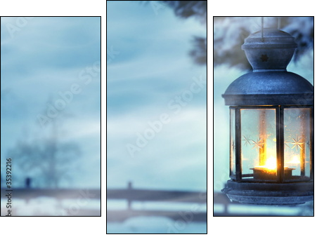Lampion – zimowa latarnia
 - Obraz trzyczęściowy, Tryptyk