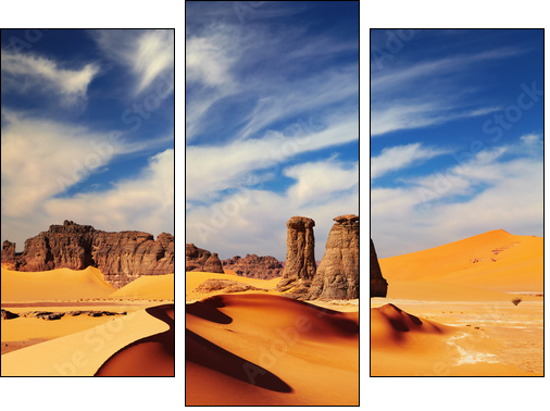 Sahara Desert, Algeria  - Obraz trzyczęściowy, Tryptyk