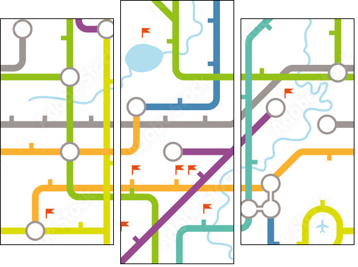 Metro – ramowy plan budowy
 - Obraz trzyczęściowy, Tryptyk