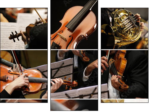 classical music collage  - Obraz trzyczęściowy, Tryptyk