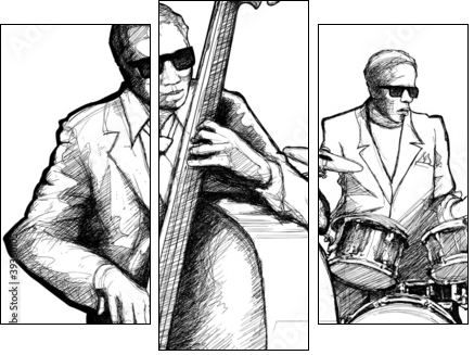 jazz band  - Obraz trzyczęściowy, Tryptyk