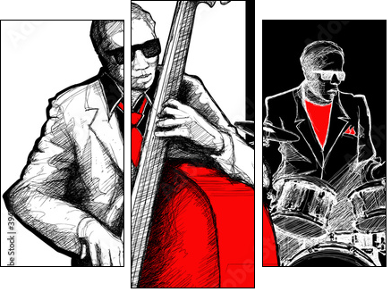 jazz band  - Obraz trzyczęściowy, Tryptyk