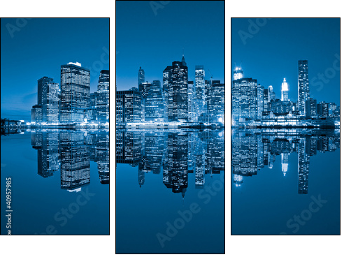 Manhattan, New York City. USA.  - Obraz trzyczęściowy, Tryptyk