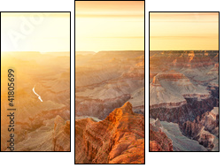 Grand Canyon  - Obraz trzyczęściowy, Tryptyk