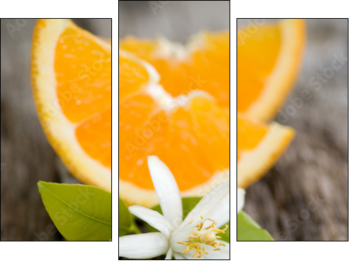 OrangenblÃ¼te  - Obraz trzyczęściowy, Tryptyk