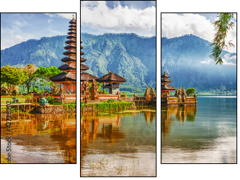 Pura Ulun Danu  - Obraz trzyczęściowy, Tryptyk