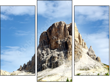 Dolomiti Italia - Passo Giau  - Obraz trzyczęściowy, Tryptyk