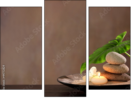 Spa still life  - Obraz trzyczęściowy, Tryptyk