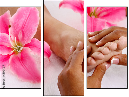 Massage  - Obraz trzyczęściowy, Tryptyk