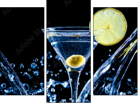fresh coctail  - Obraz trzyczęściowy, Tryptyk