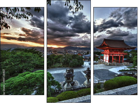 Kyoto  - Obraz trzyczęściowy, Tryptyk