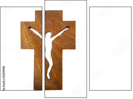 Modern Crucifix  - Obraz trzyczęściowy, Tryptyk