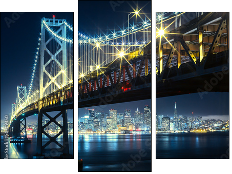 San francisco  - Obraz trzyczęściowy, Tryptyk