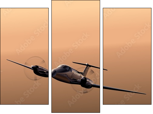 Civil utility aircraft  - Obraz trzyczęściowy, Tryptyk