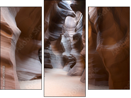 Antelope Canyon, Arizona  - Obraz trzyczęściowy, Tryptyk