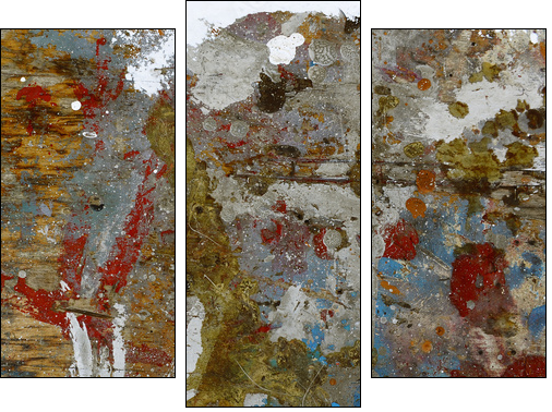 pittura - tavolozza - palette  - Obraz trzyczęściowy, Tryptyk