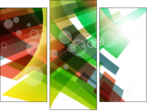 abstract background  - Obraz trzyczęściowy, Tryptyk