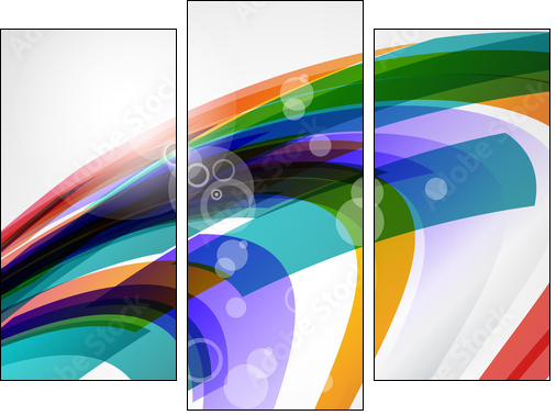 Abstract background, vector illustration  - Obraz trzyczęściowy, Tryptyk