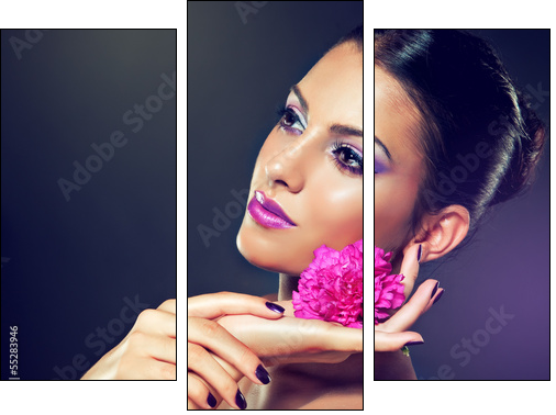 Beauty Portrait  - Obraz trzyczęściowy, Tryptyk