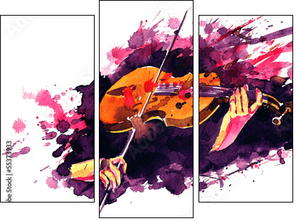 violin  - Obraz trzyczęściowy, Tryptyk