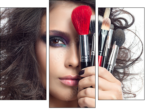 woman beauty  - Obraz trzyczęściowy, Tryptyk